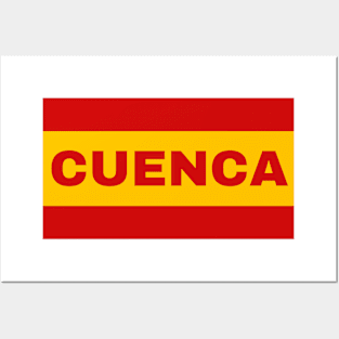 Cuenca City in Spanish Flag Colors Posters and Art